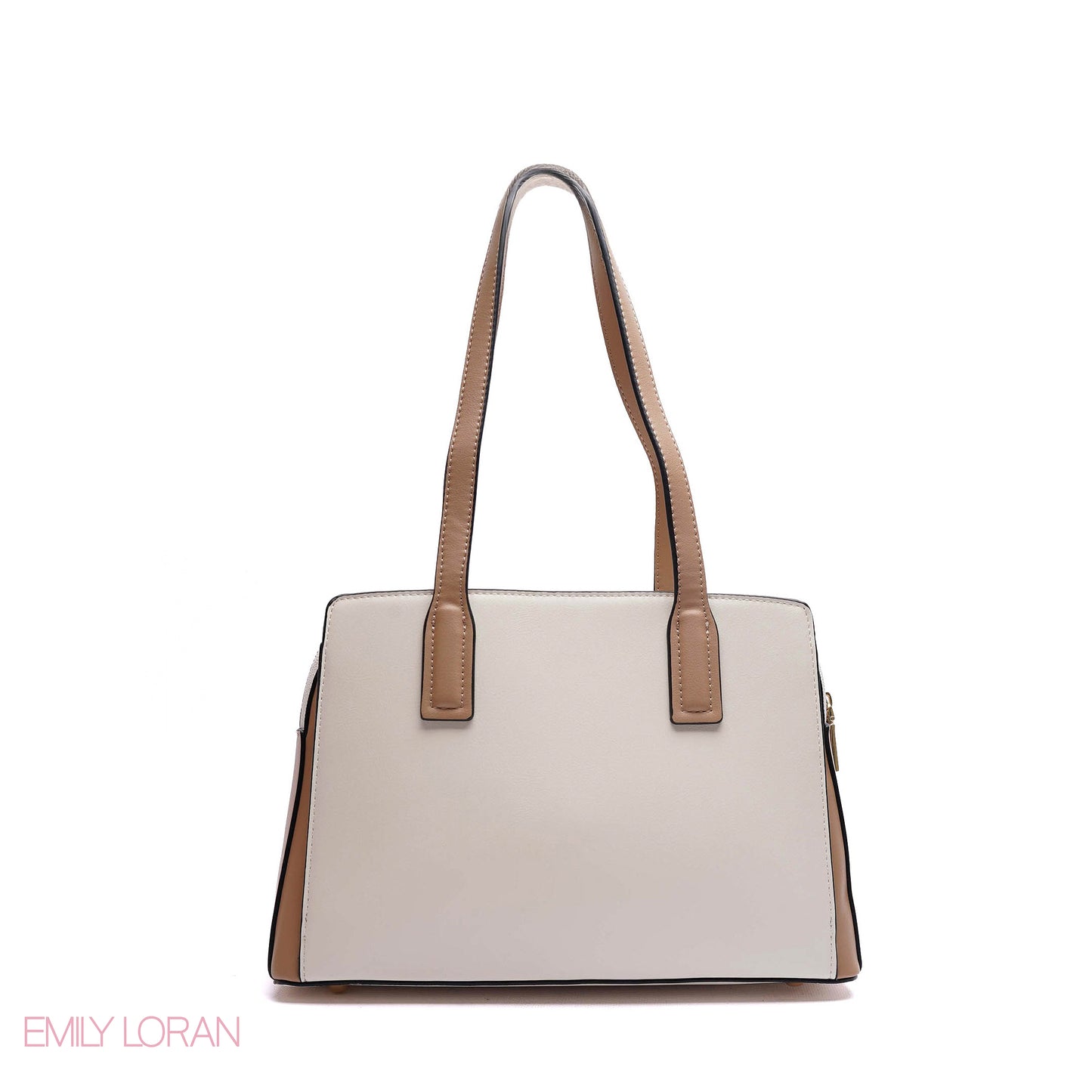 EMBOSSED FLORAL HANDBAG WITH SNAKESKIN POUCH