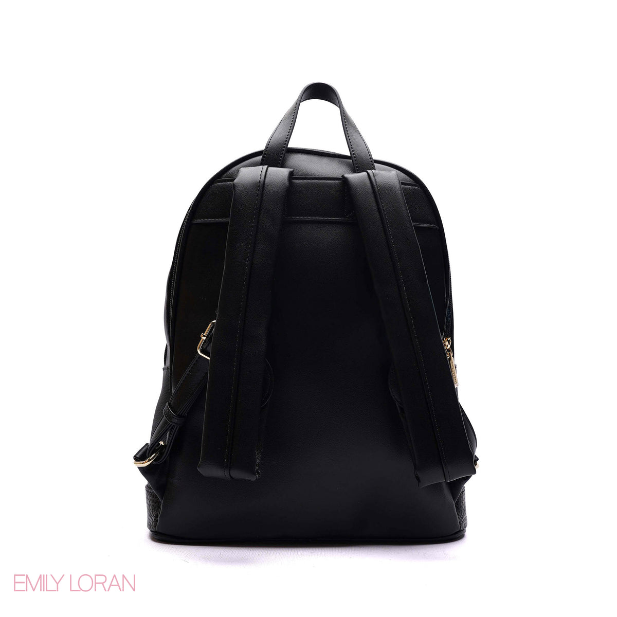 BACKPACK PLANE LEATHER WITH SNACK PRINT ON DOWN OF BAG
