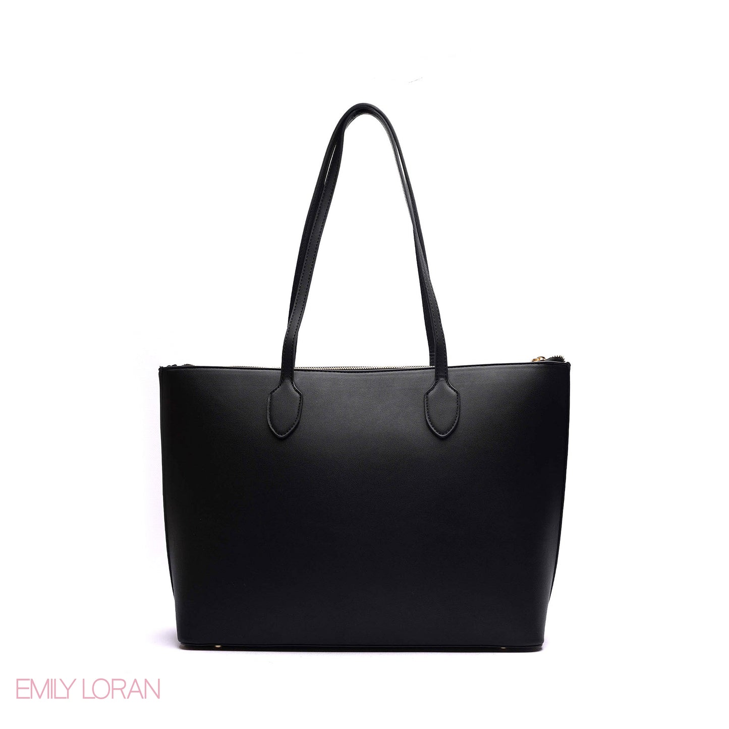 SHOULDER BAG WITH SIMPLE DESIGN LOGO AND FLOWER PRINT - LARGE