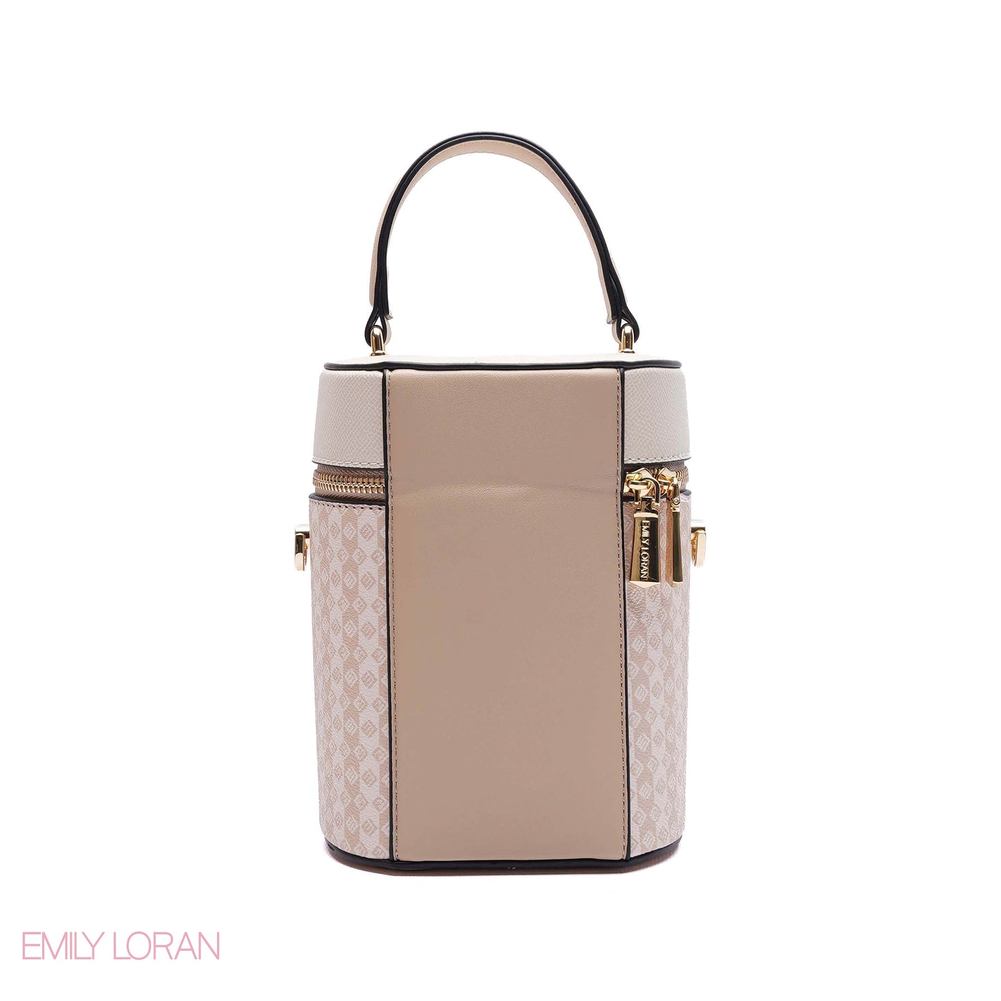 ELEGANT STRUCTURED CYLINDER VANITY BAG