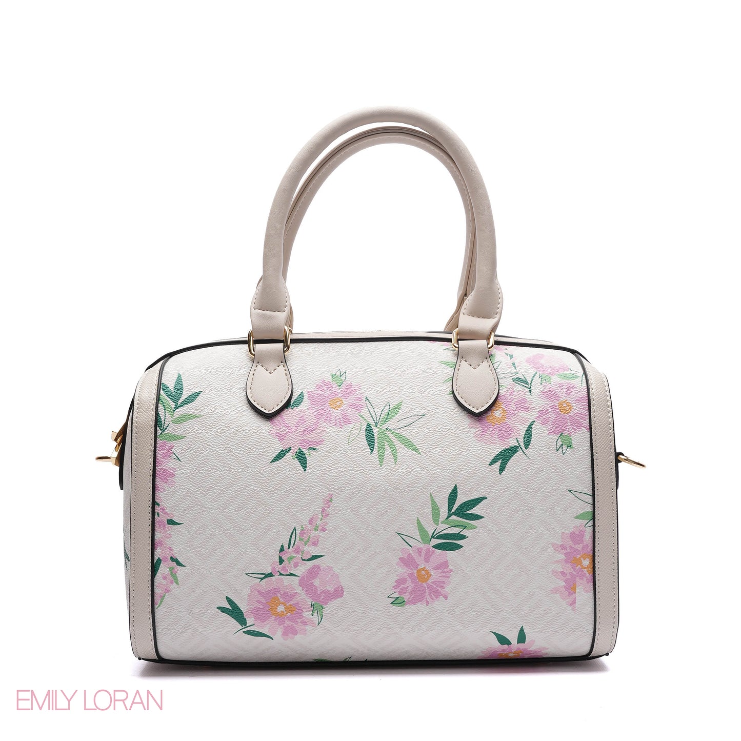 MONOGRAM BARREL BAG WITH CHARM CHAIN - MEDIUM
