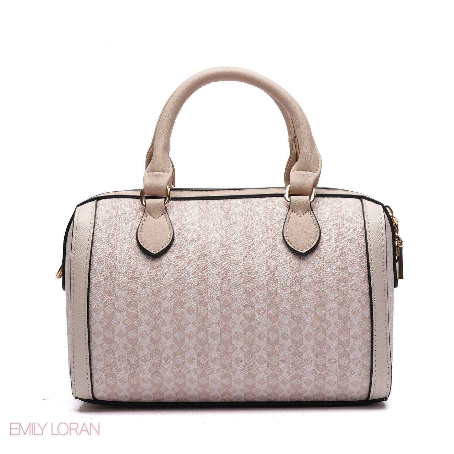 MONOGRAM BARREL BAG WITH CHARM CHAIN - SMALL