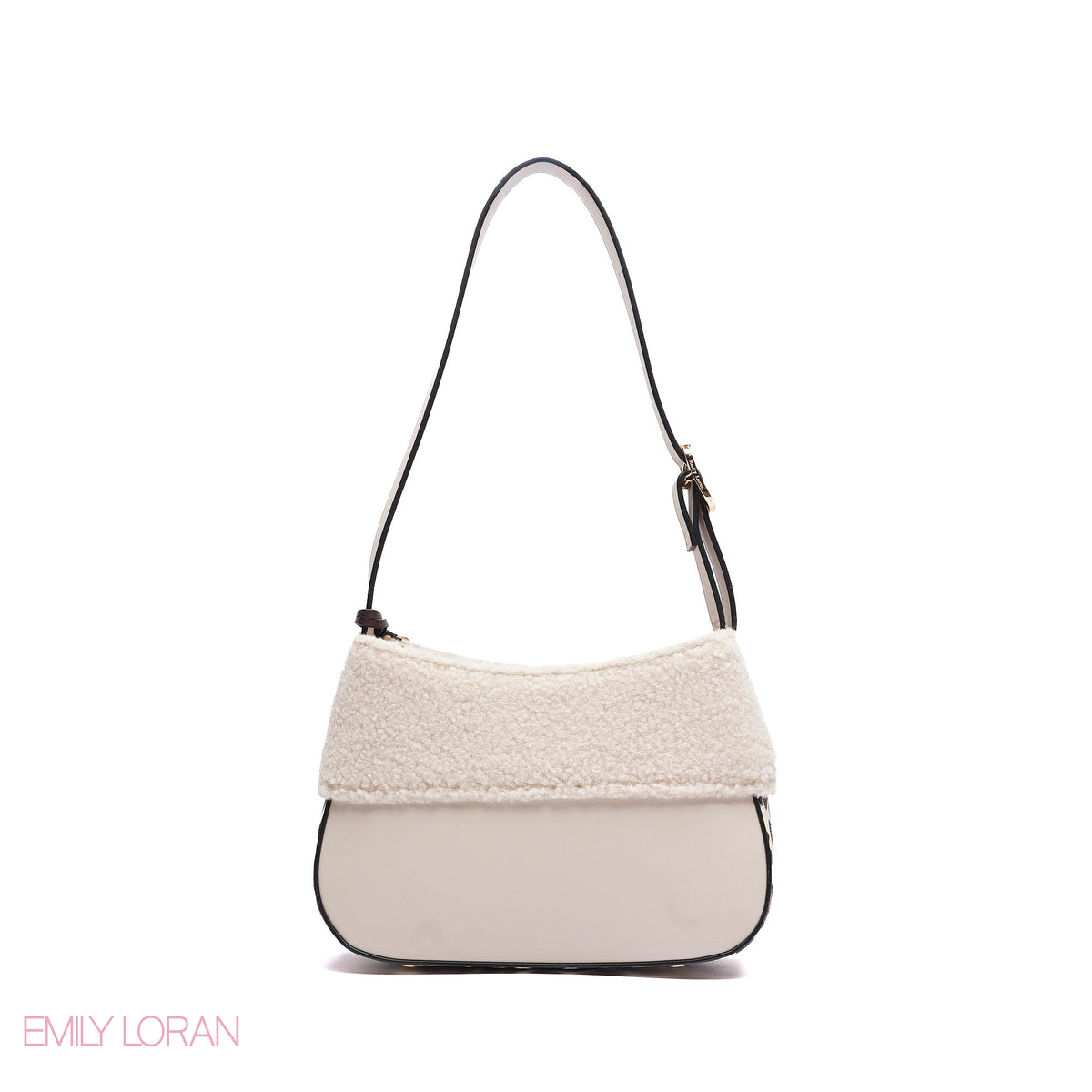 ELEGANT SHOULDER BAG WITH CHARM - MEDIUM
