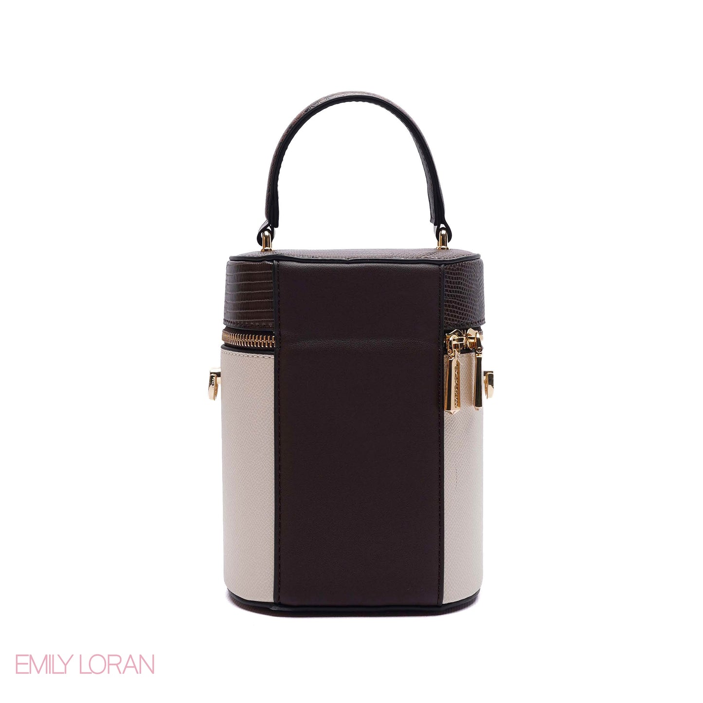 ELEGANT STRUCTURED CYLINDER VANITY BAG