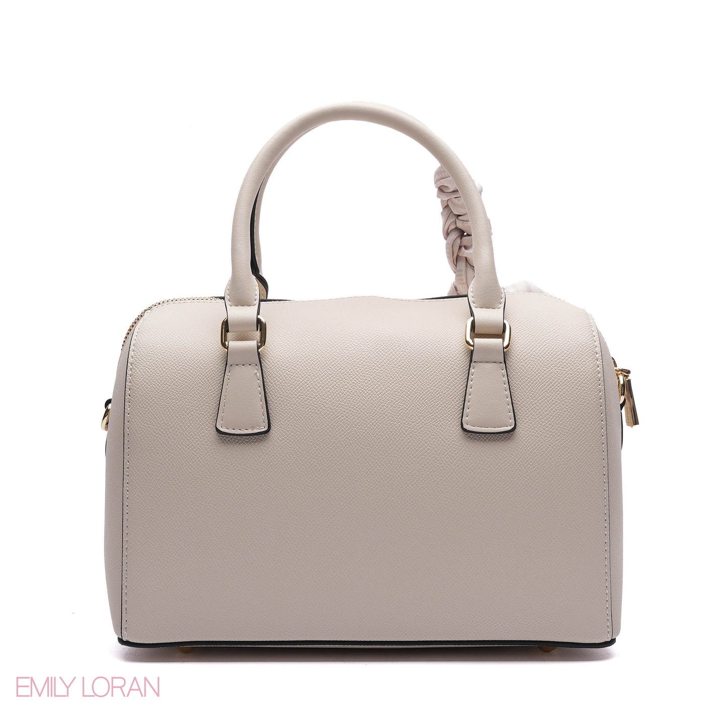 EMBOSSED LOGO SATCHEL BAG - MEDIUM