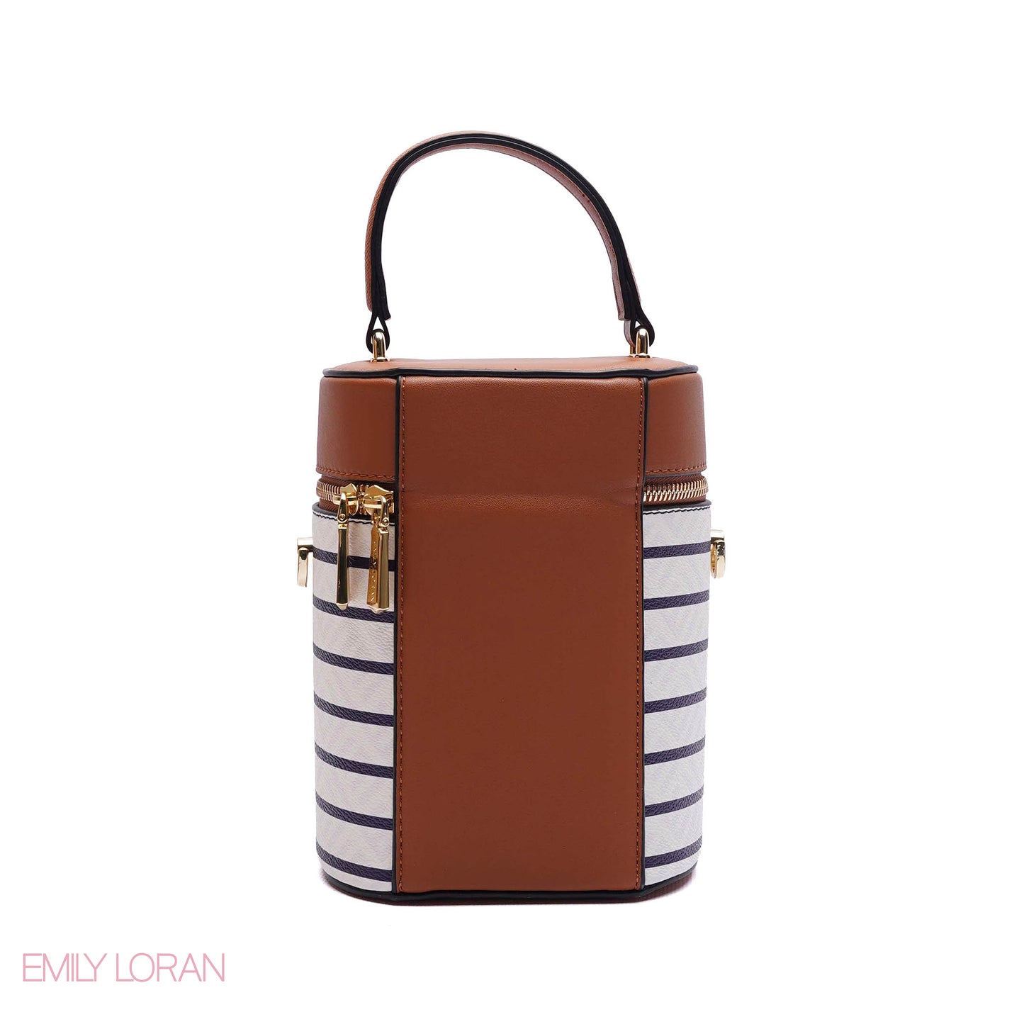 ELEGANT STRUCTURED CYLINDER VANITY BAG