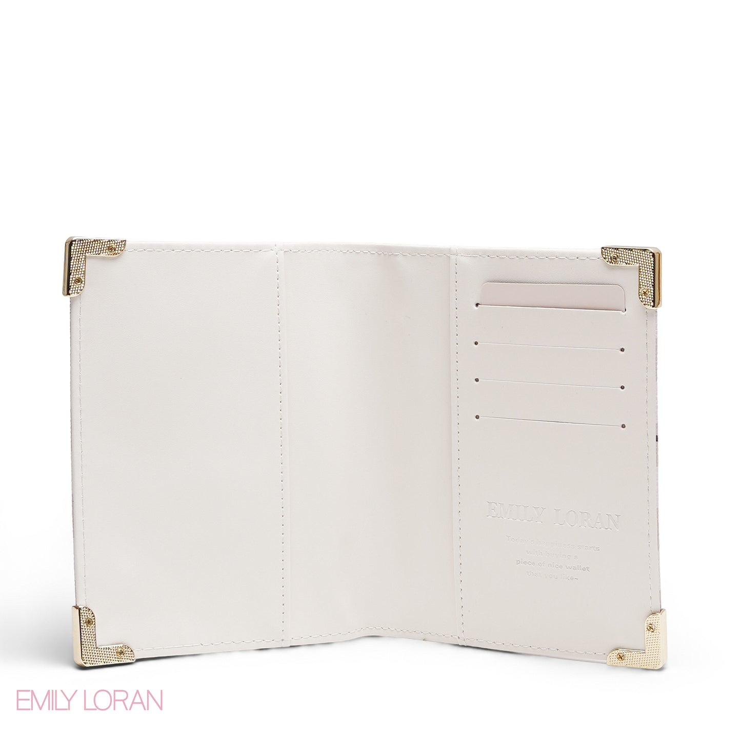 PINK STRIPPED 3-PIECE WALLET SET