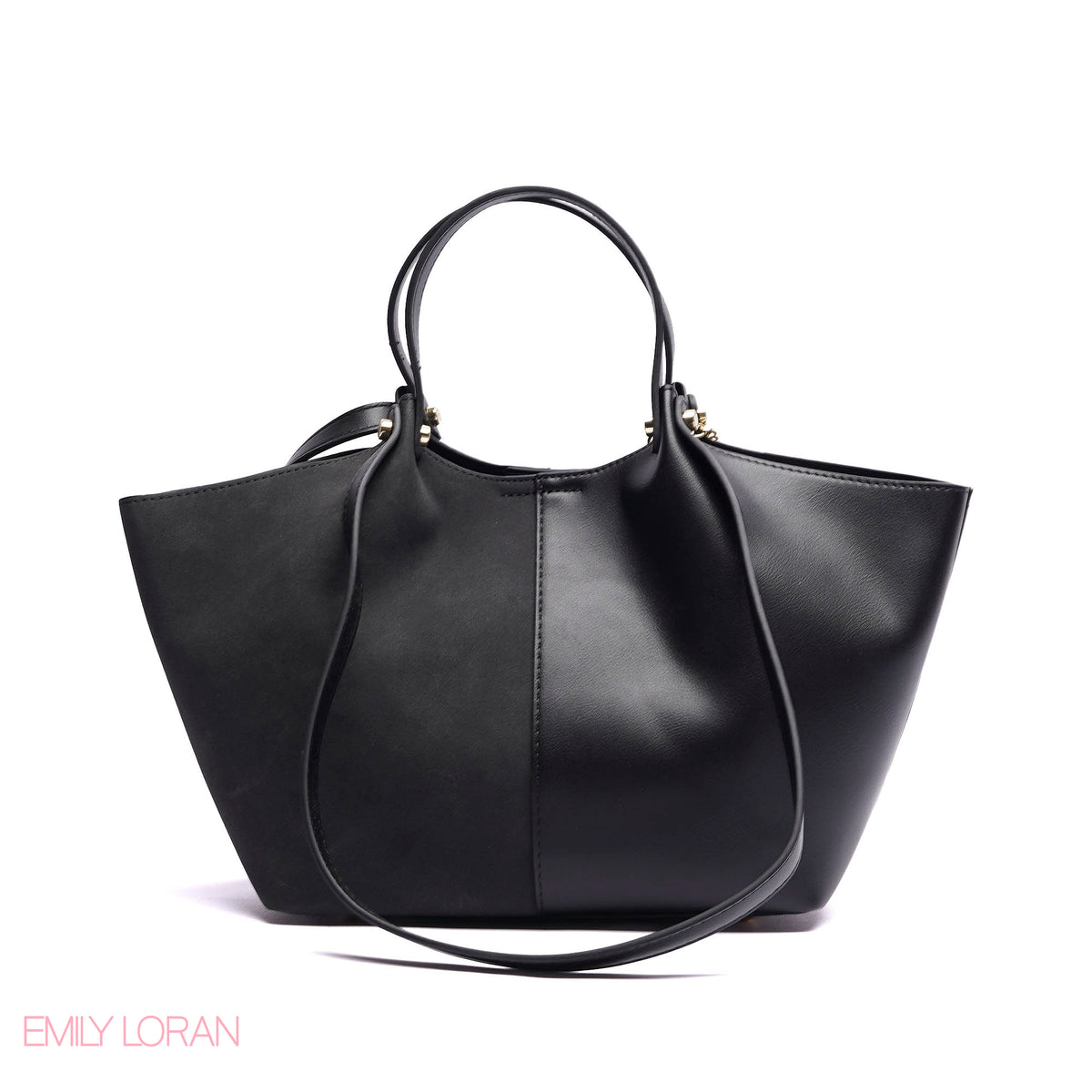 SHOULDER BAG PRACTICALITY LEATHER WITH SMALL WALLET AND CROSS BAG - LARGE