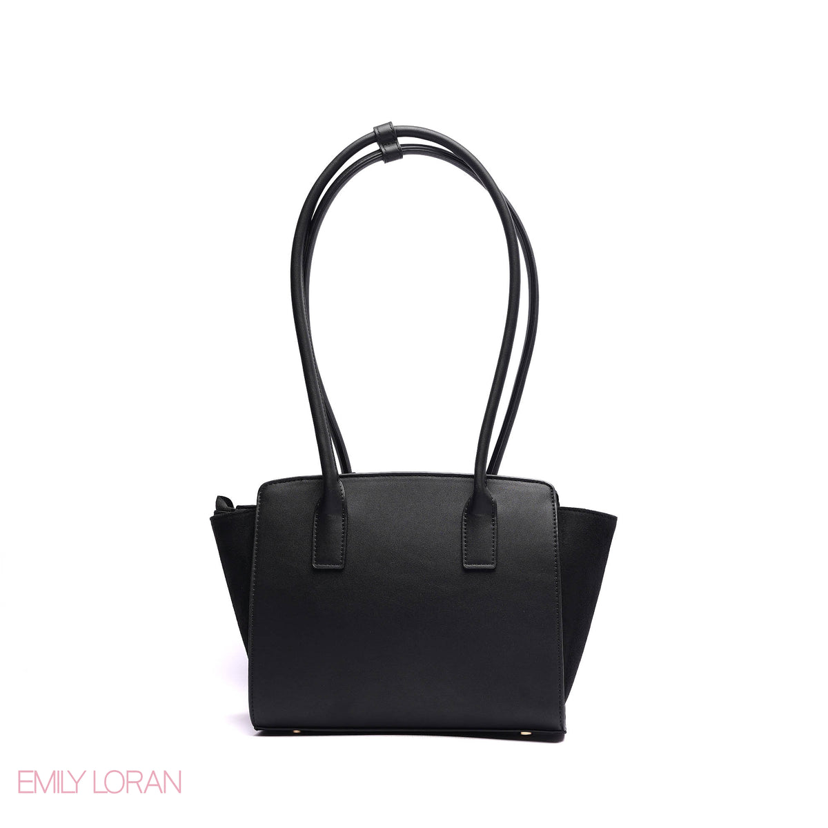 SHOULDER BAG SOFT LEATHER WITH SIMPLE CHARM AND TAGGER POUCH - MEDIUM