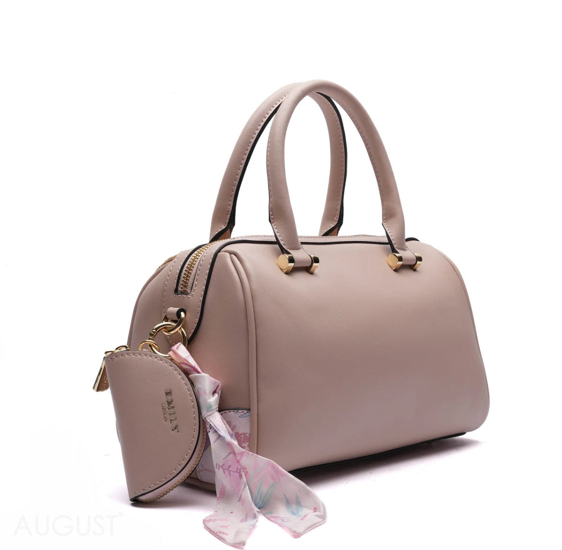TEXTURED PANELLED BARREL BAG