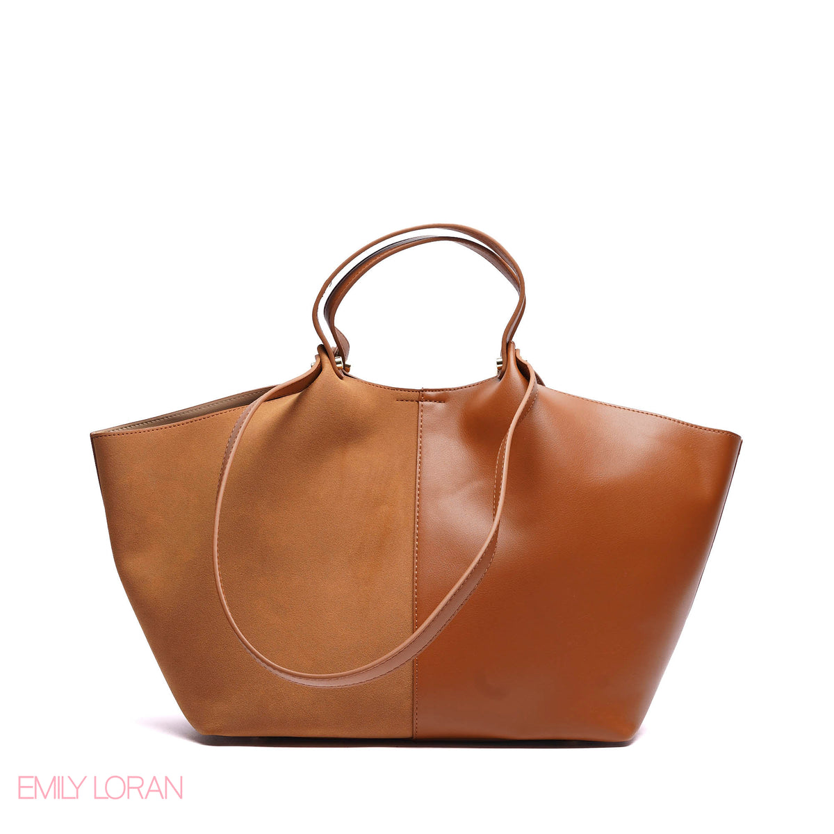 SHOULDER BAG PRACTICALITY LEATHER WITH SMALL WALLET AND CROSS BAG - LARGE
