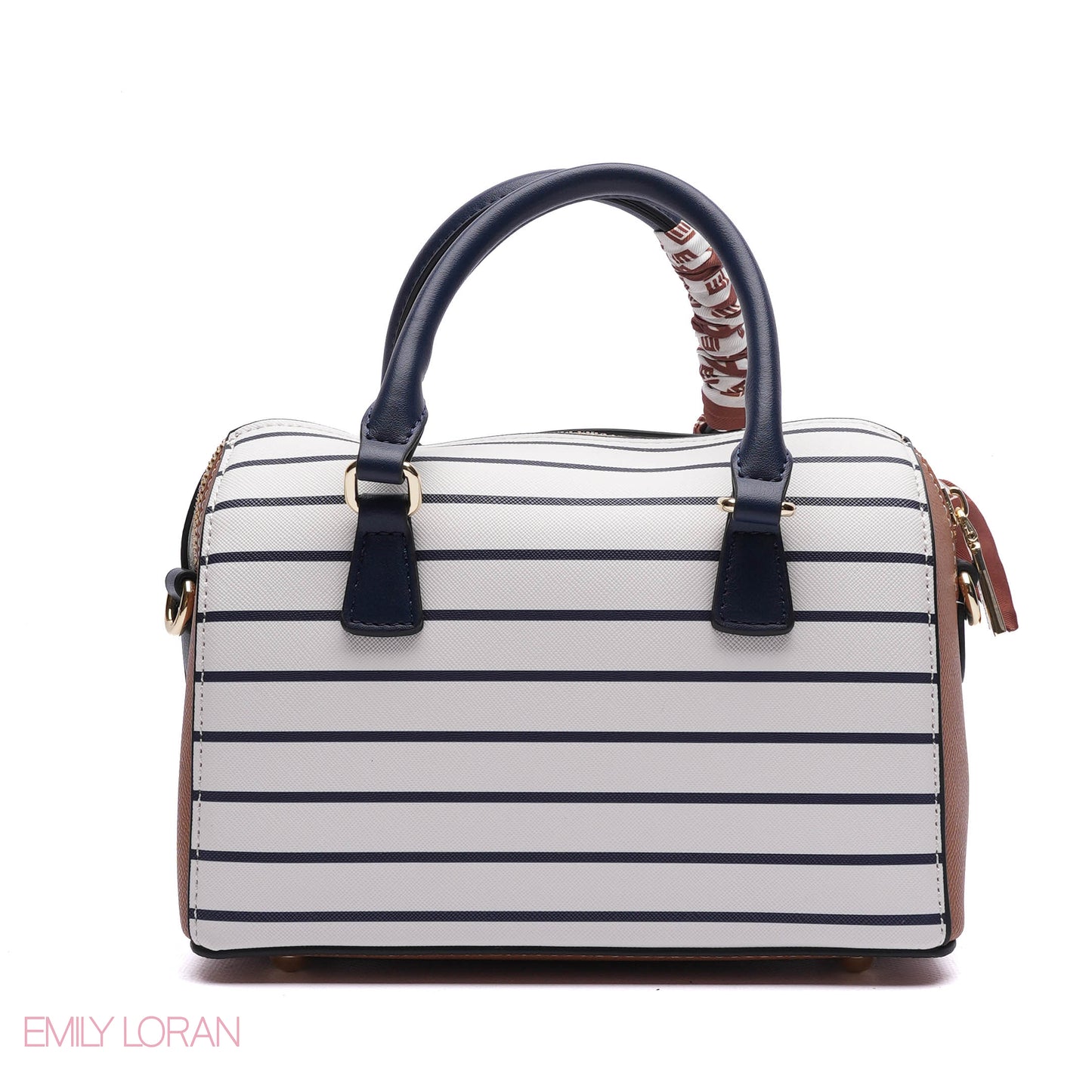 EMBOSSED LOGO SATCHEL BAG - SMALL