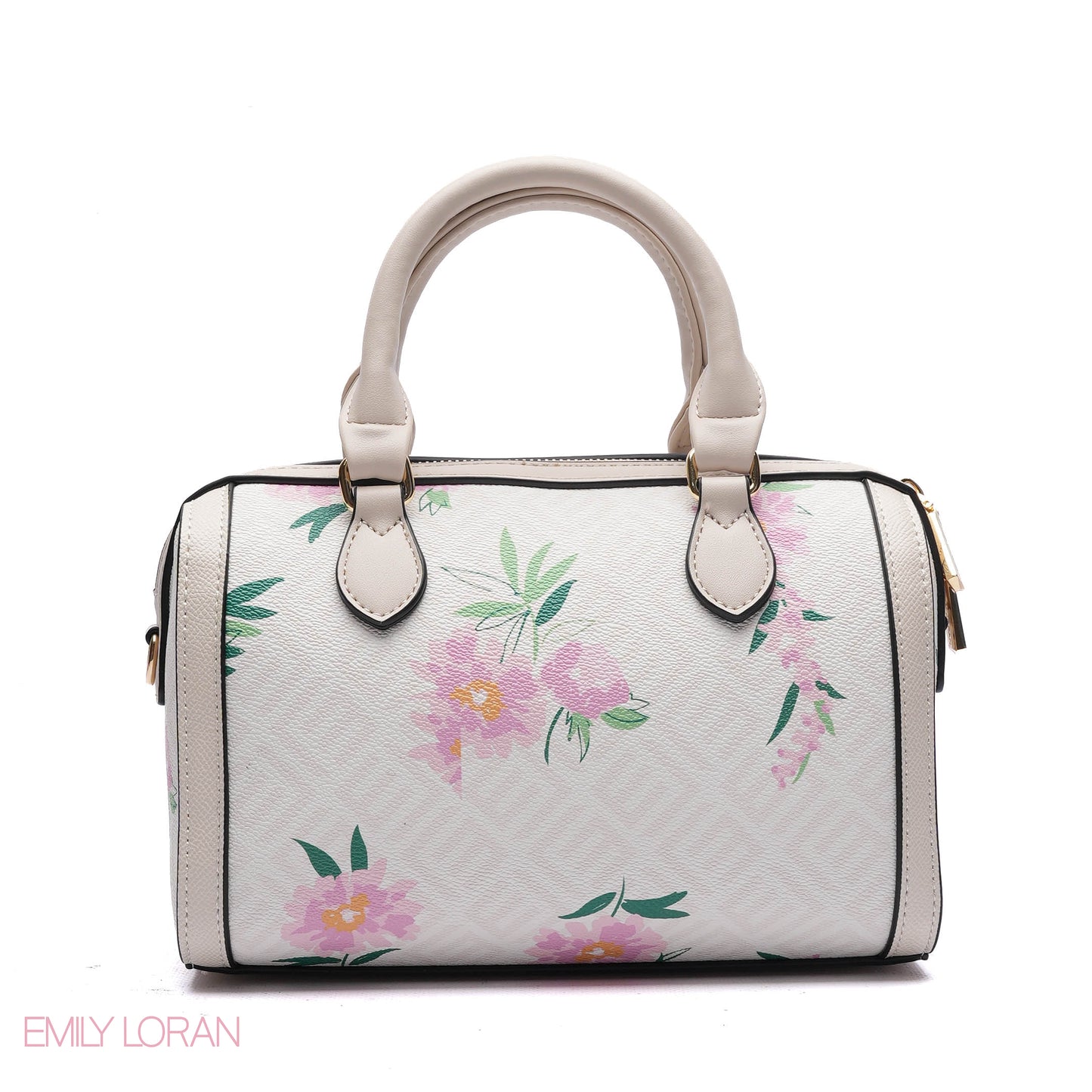 MONOGRAM BARREL BAG WITH CHARM CHAIN - SMALL