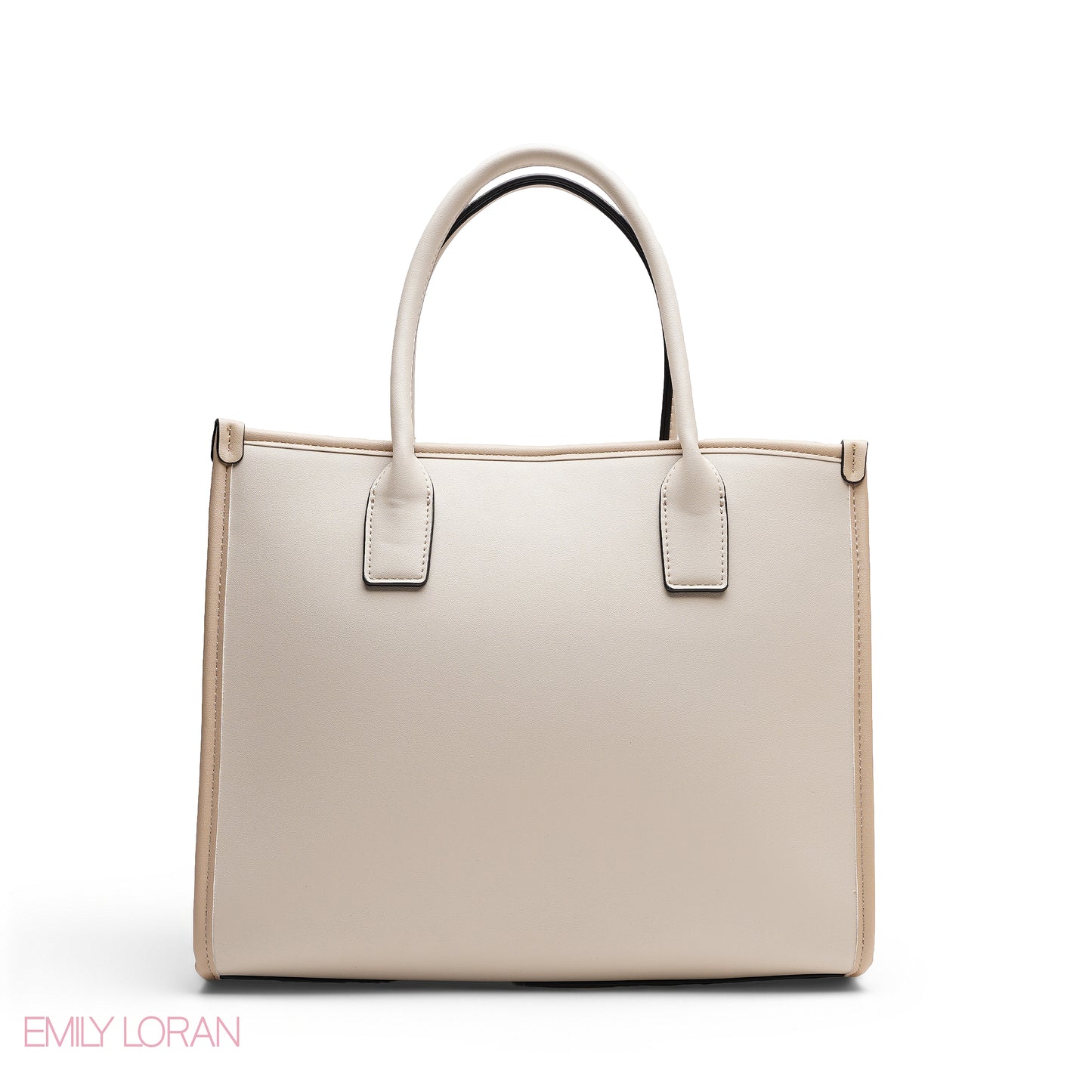 EMBOSSED METALLIC FLORAL TOP HANDLE TOTE BAG