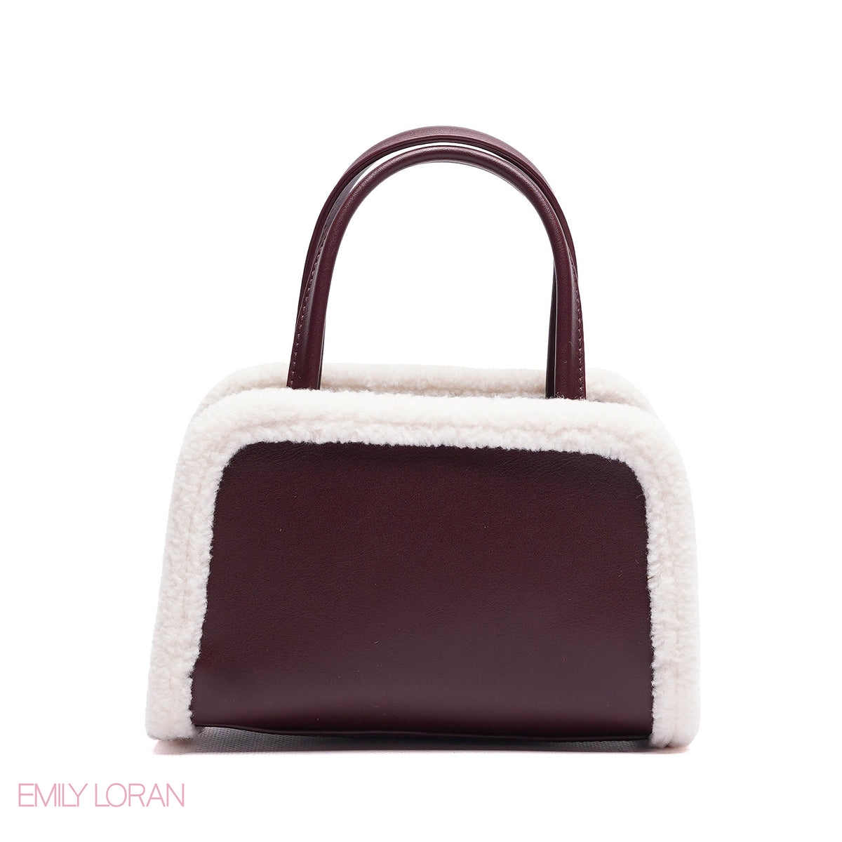 MINI-BAG FUR EDGES WITH FRONT HEART SIGHN - MINI