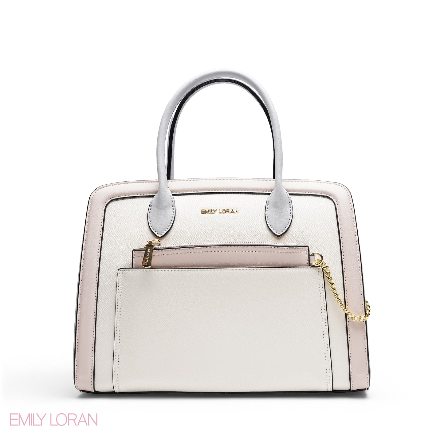 HANDBAG WITH POUCH MIXED COLOR - LARGE