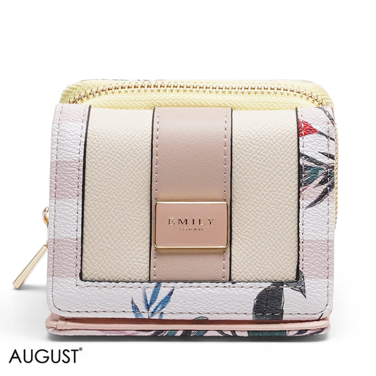 PUNK FLORAL TRI-FOLD WALLET