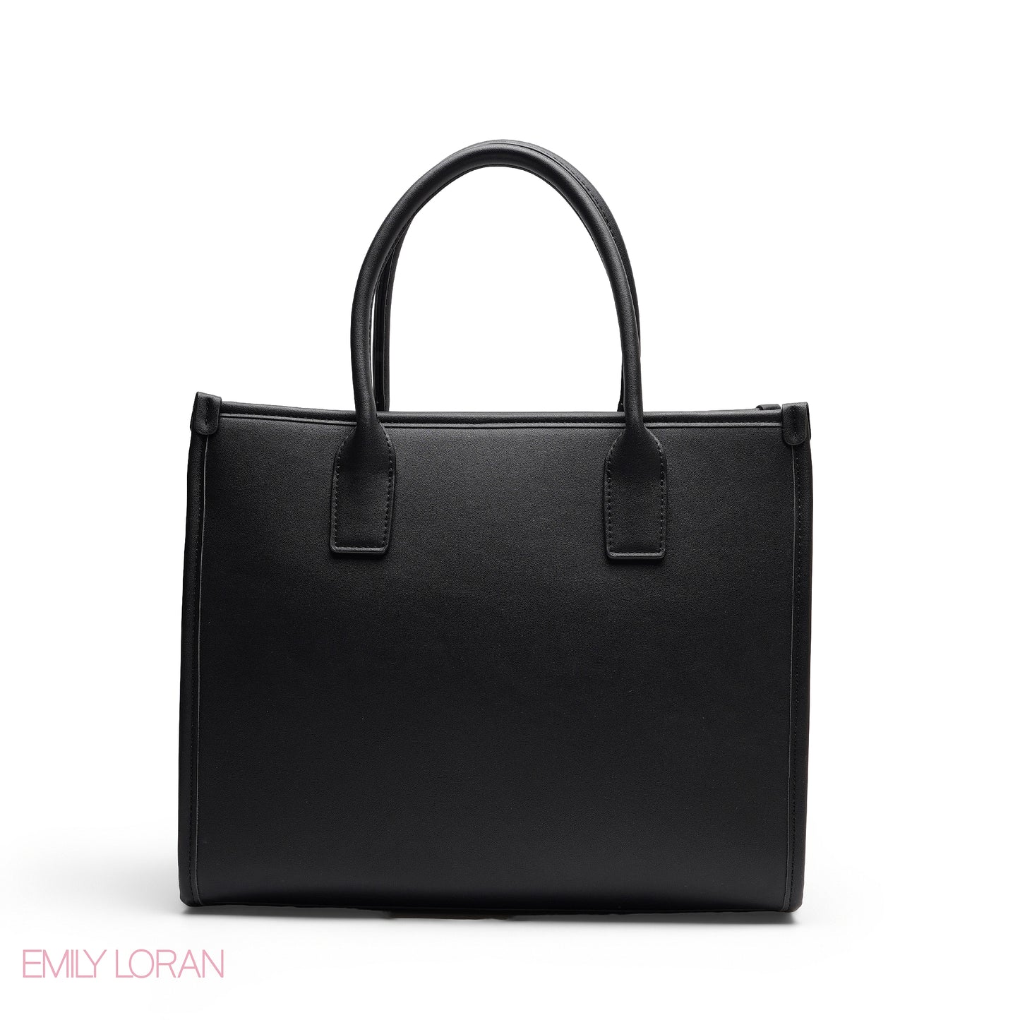 EMBOSSED METALLIC FLORAL TOP HANDLE TOTE BAG - LARGE