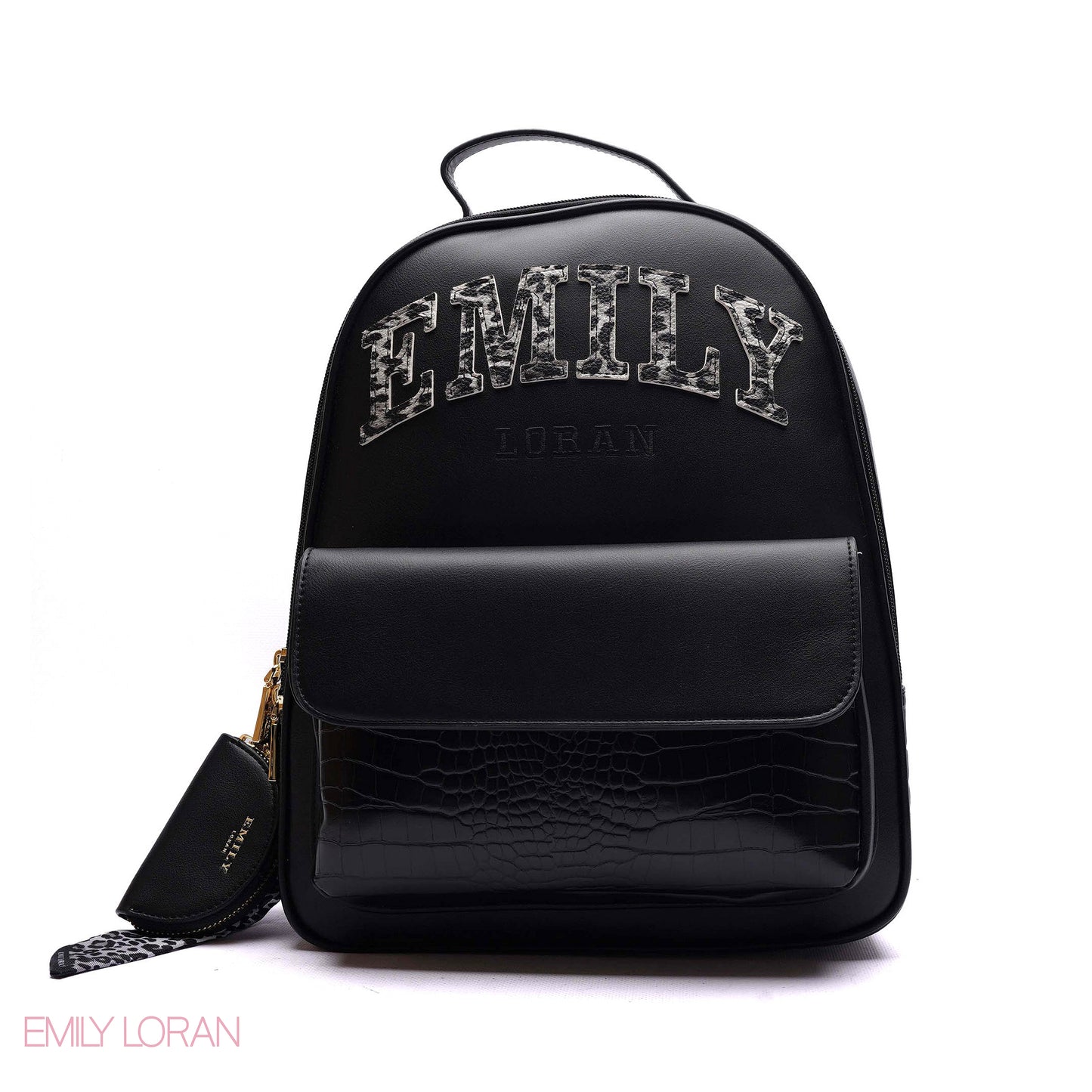BACKPACK ANIMAL PRINT WITH FRONT FLAP POCKET - LARGE