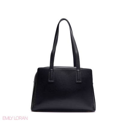 EMBOSSED FLORAL HANDBAG WITH SNAKESKIN POUCH