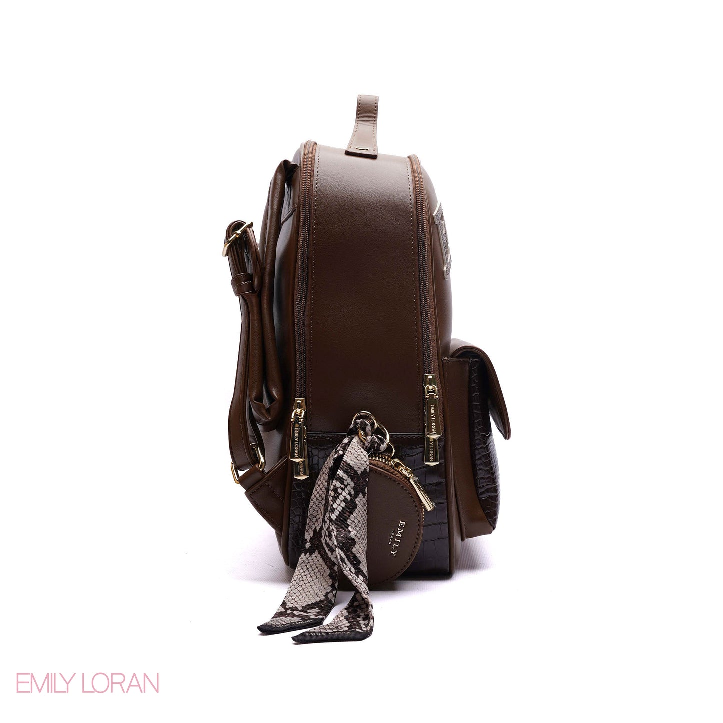 BACKPACK ANIMAL PRINT WITH FRONT FLAP POCKET - LARGE