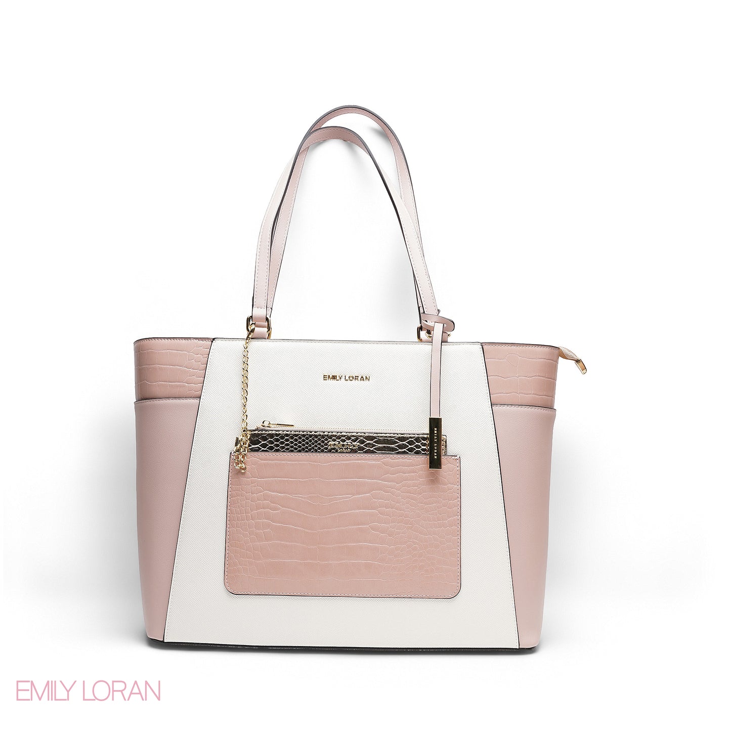 ELEGANT MULTI TEXTURED WITH POUCH BAG
