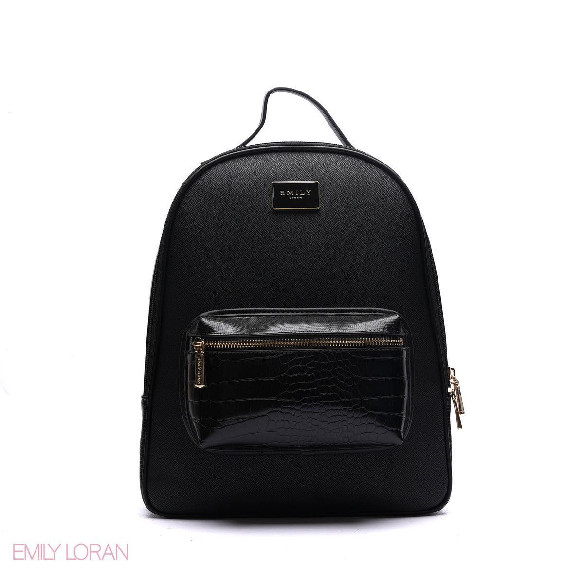 BACKPACK WITH ADJUSTABLE FRONT WALLET PLANE LEATHER