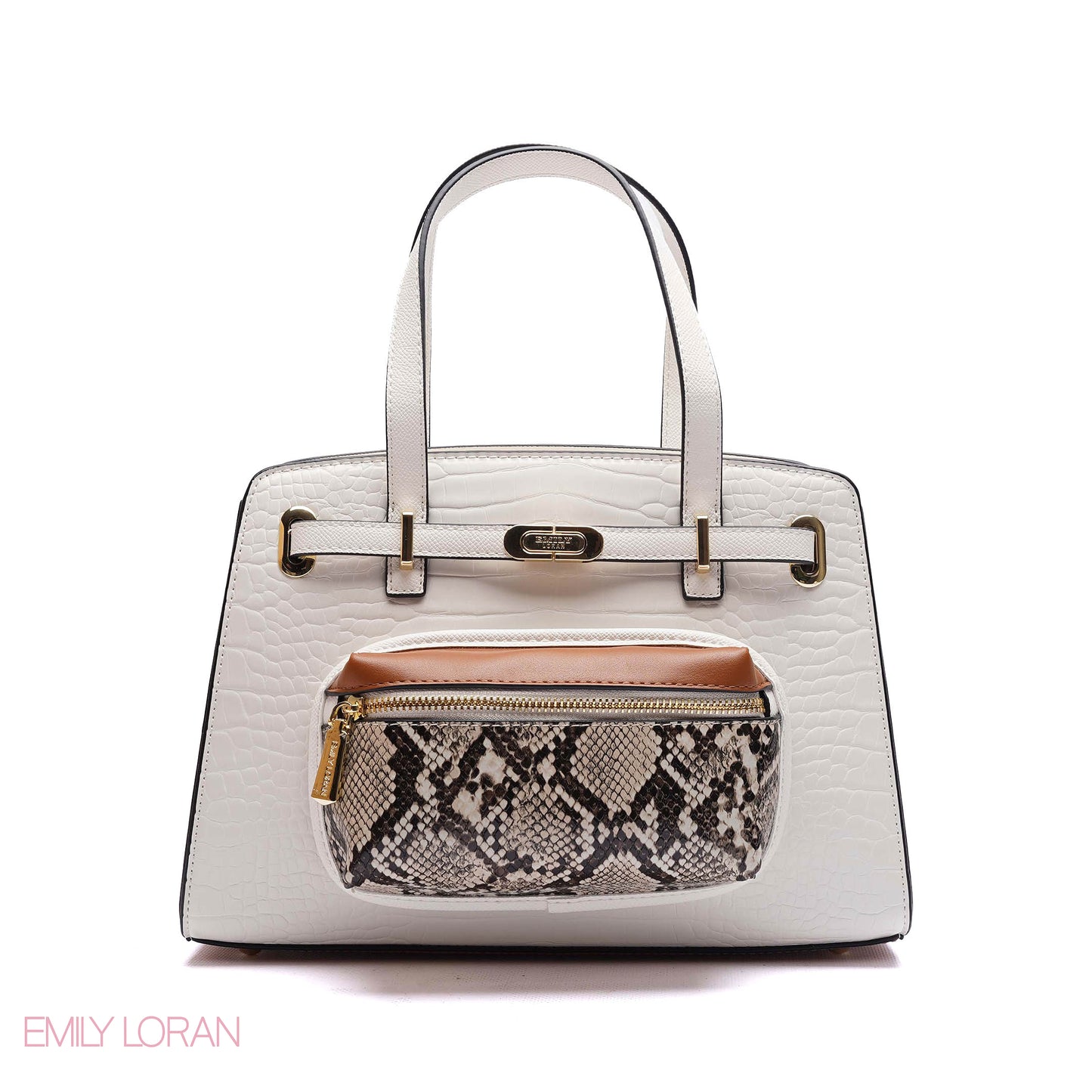 HANDBAG WITH ADJUSTABLE POUCH - MEDIUM