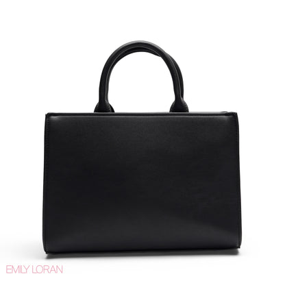 CHIC LASER CUTOUT TOP HANDLE BAG