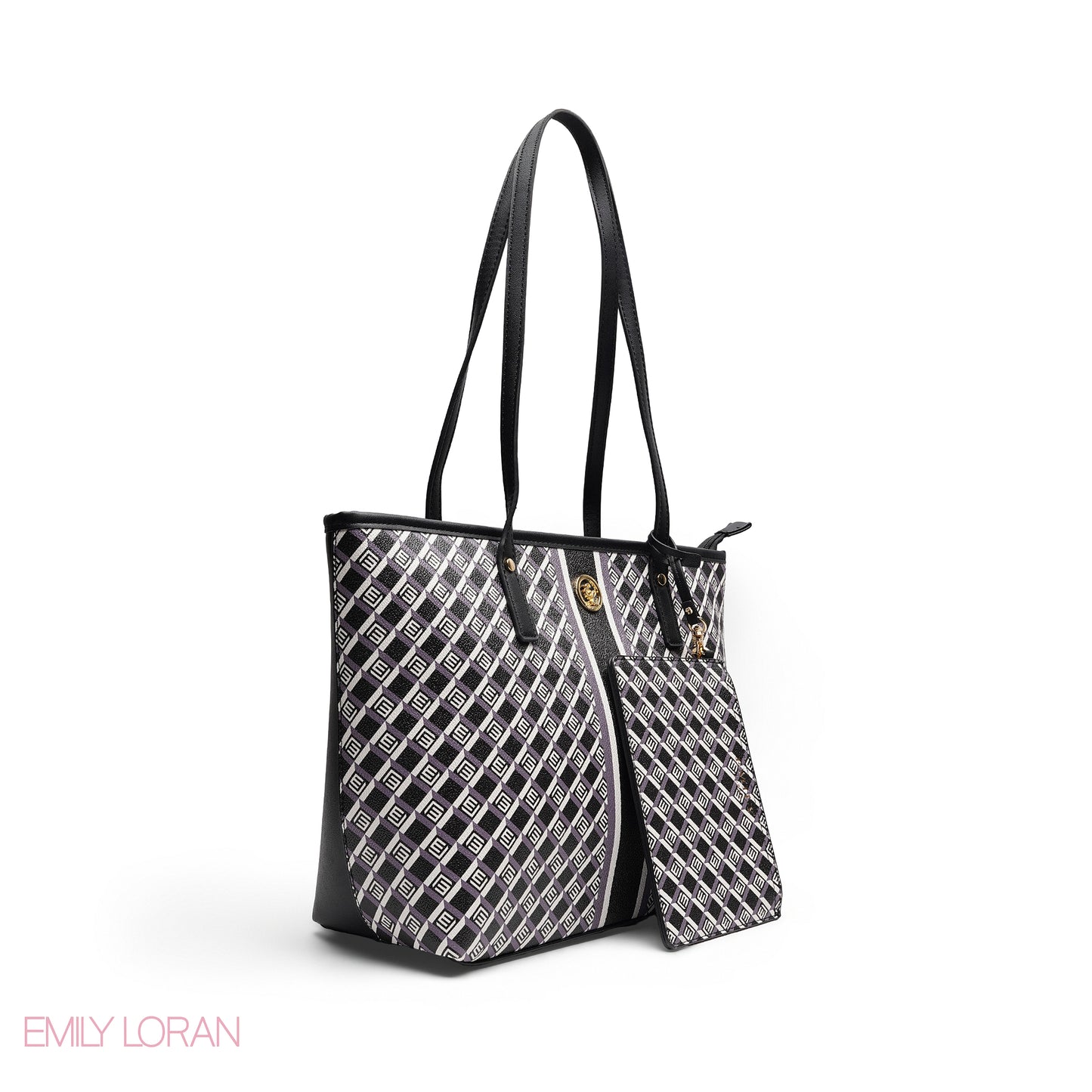 ELEGANT 3-PIECE MONOGRAM TOTE SET