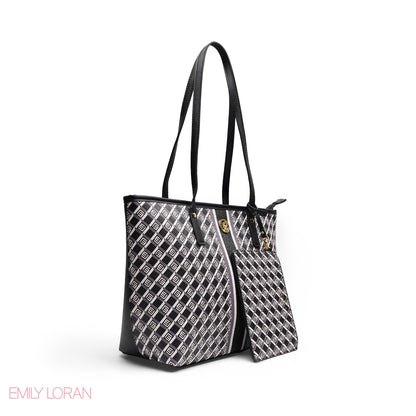 ELEGANT 3-PIECE MONOGRAM TOTE SET