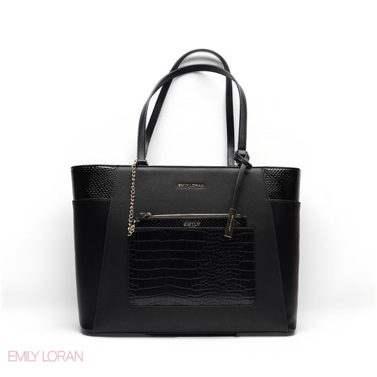 ELEGANT MULTI TEXTURED WITH POUCH BAG