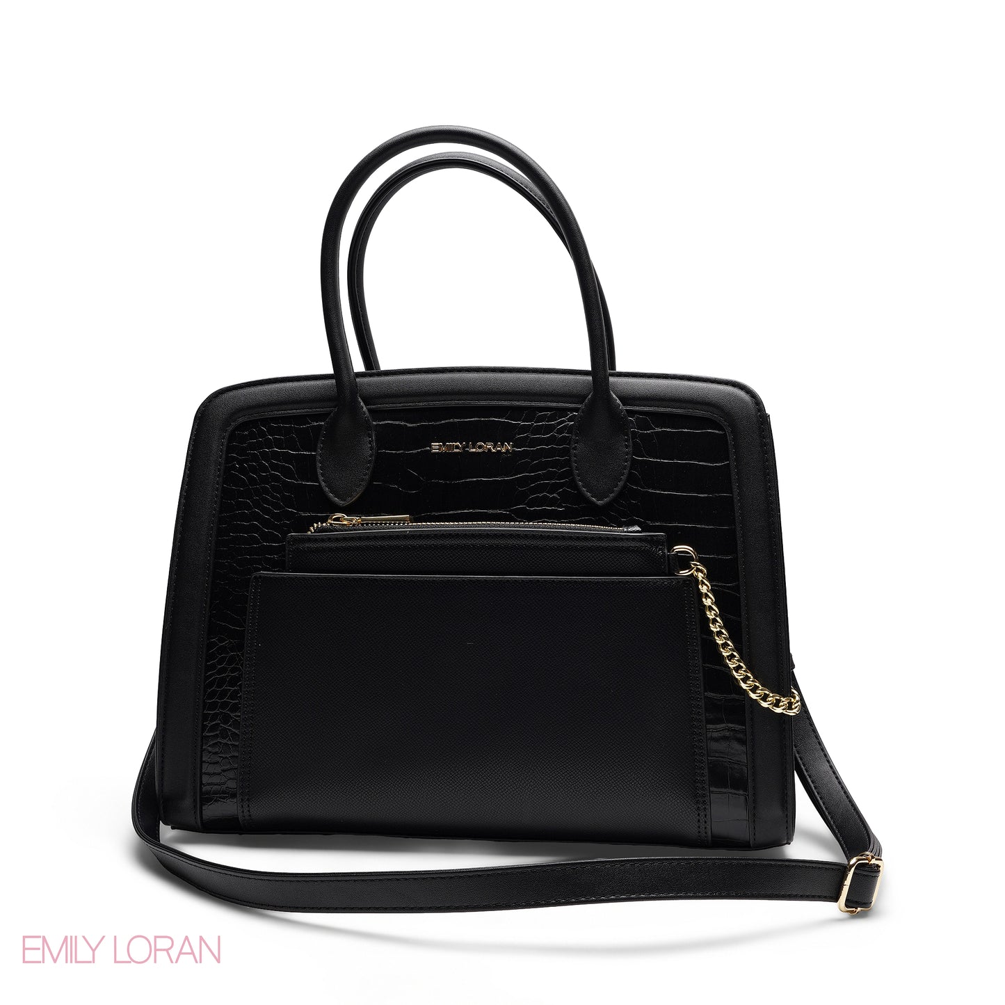 HANDBAG WITH POUCH MIXED COLOR - LARGE