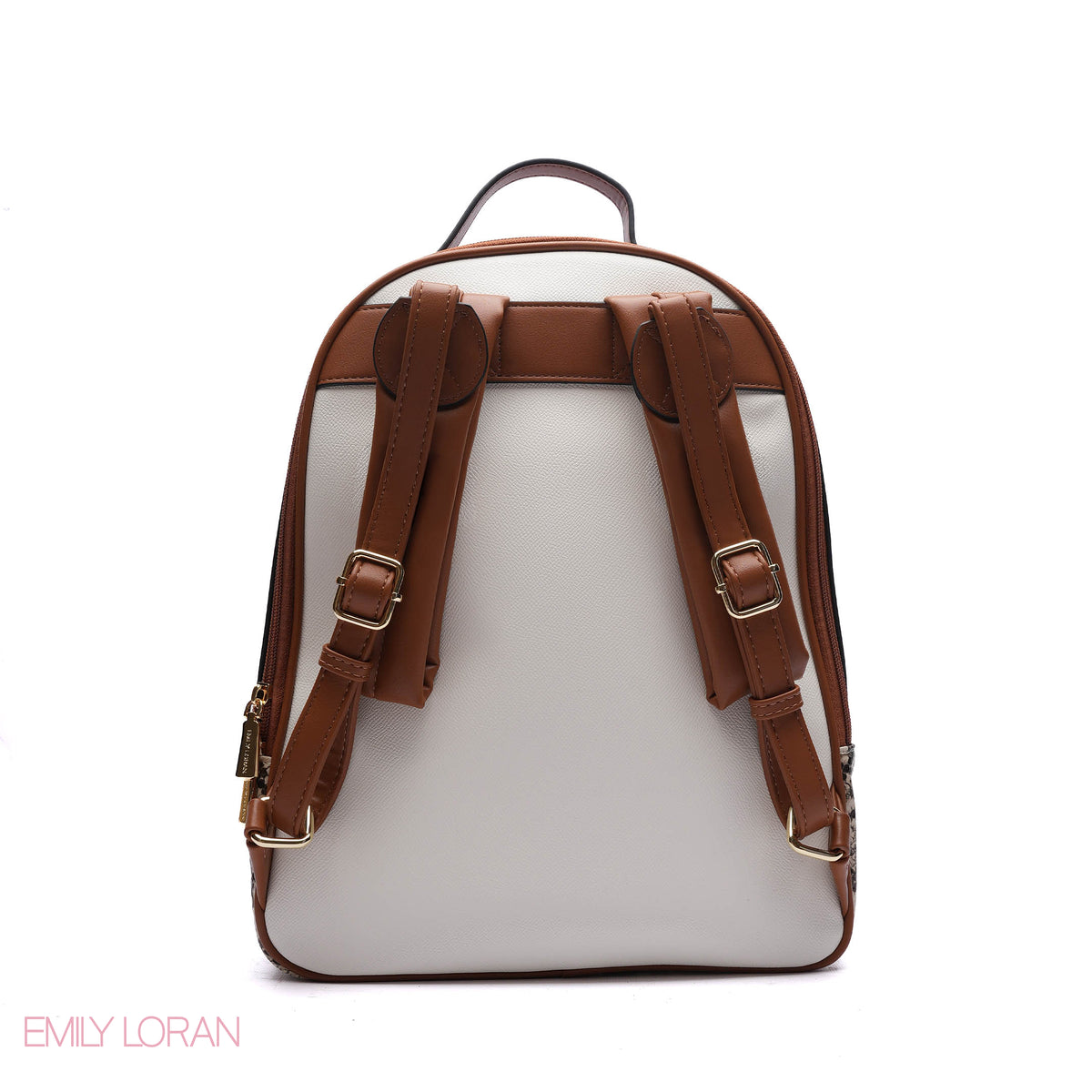 BACKPACK WITH SNACK ADJUSTABLE FRONT WALLET CROC LEATHER
