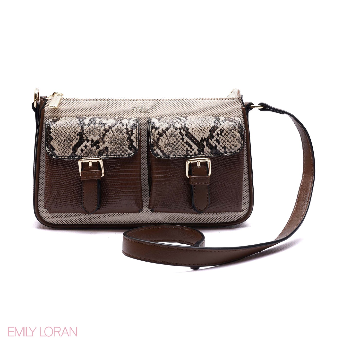 ELEGANT DUAL-POCKET CROSSBODY BAG