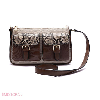 ELEGANT DUAL-POCKET CROSSBODY BAG