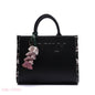 EMBOSSED LOGO TOTE BAG WITH TASSEL CHARM - SMALL