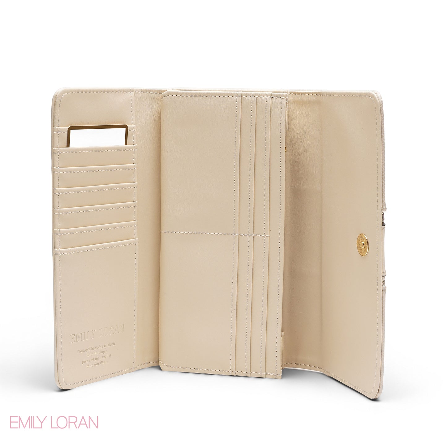 METALIC TRI-FOLD WALLET