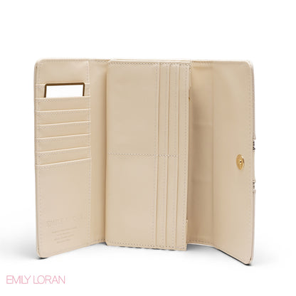 METALIC TRI-FOLD WALLET