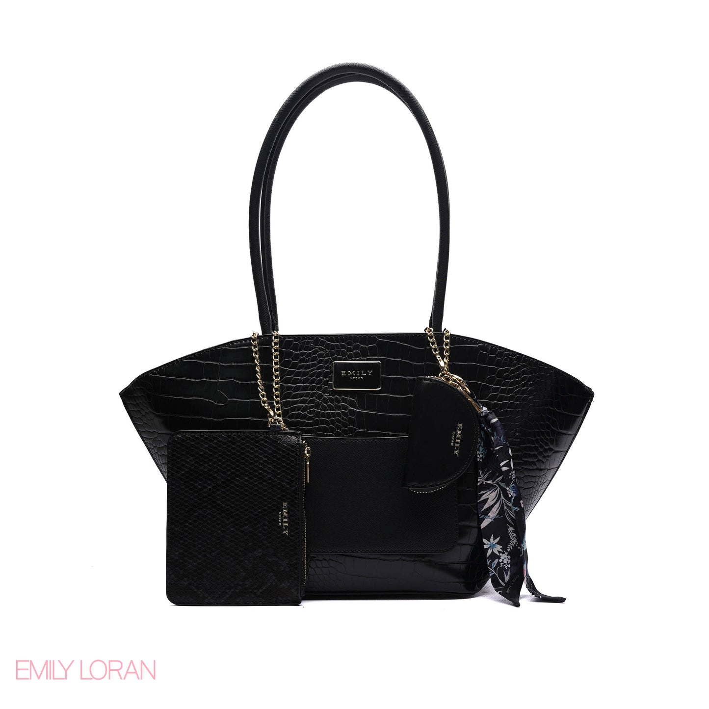 EXPANDABLE SHOULDER BAG WITH POUCH