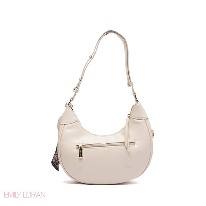 ELEGANT SHOULDER BAG SNAKE PRINT  WITH SMALL POUCH - SMALL
