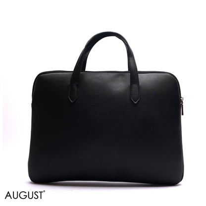 MONOGRAM LAPTOP BAG WITH LOGO WEBBING STRAP