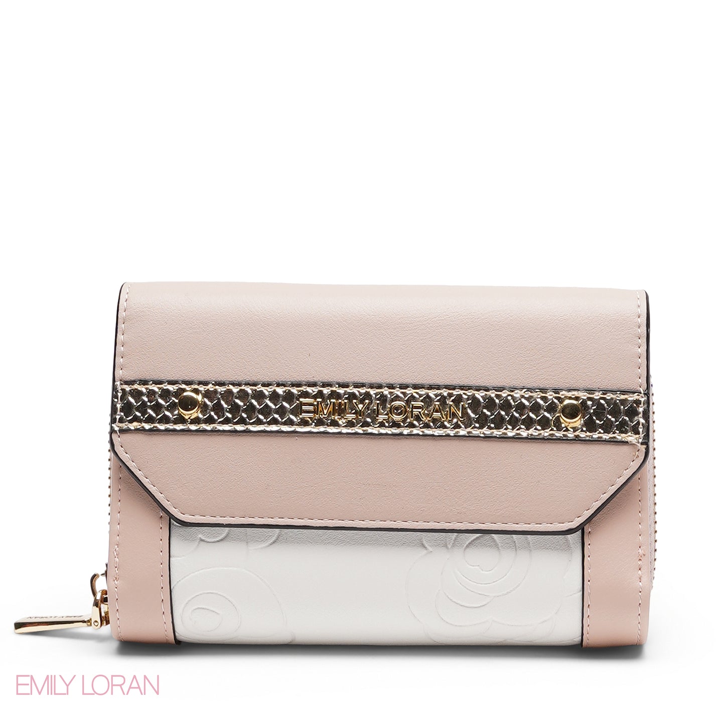 MONOGRAM EMBOSSED MULTI-COMPARTMENT WALLET