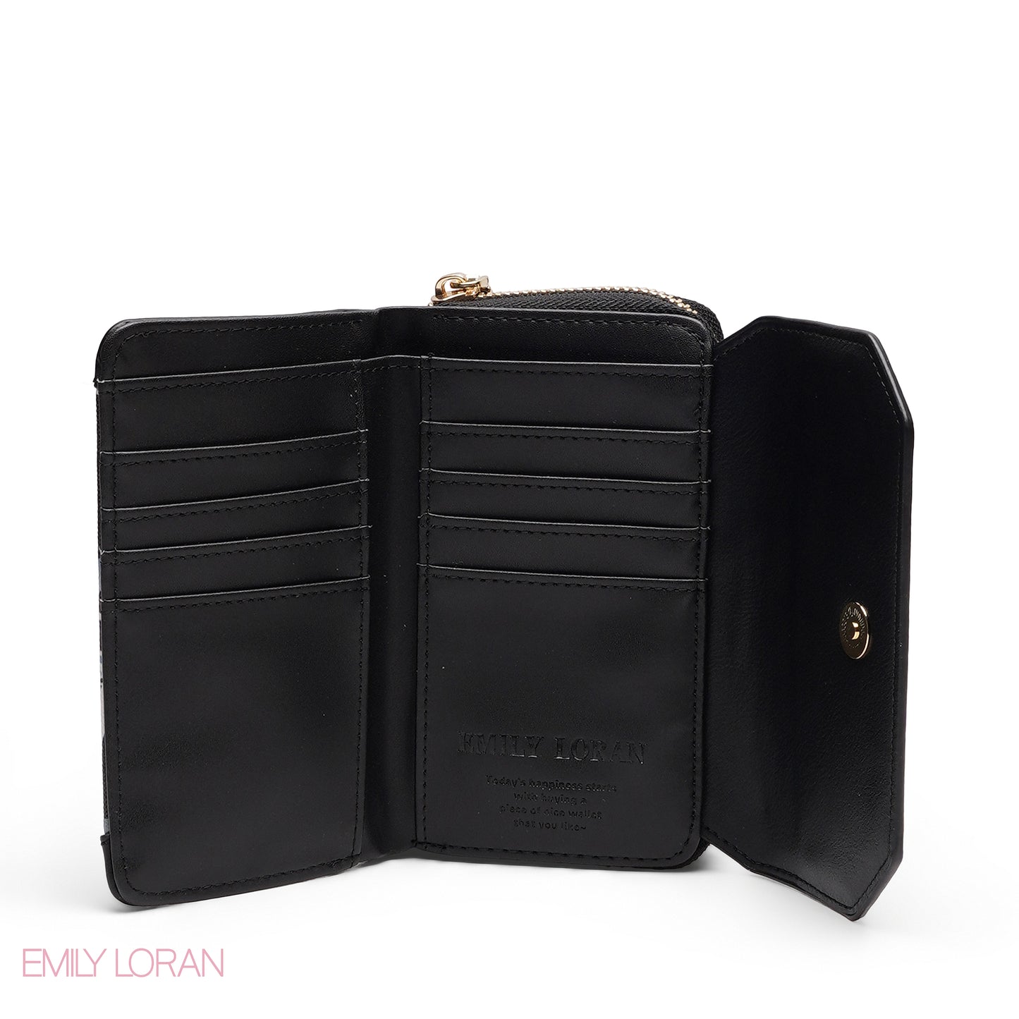 MONOGRAM EMBOSSED MULTI-COMPARTMENT WALLET