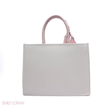 FLORAL EMBROIDERED HANDBAG WITH POUCH
