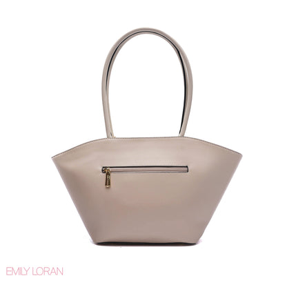 EXPANDABLE SHOULDER BAG WITH POUCH