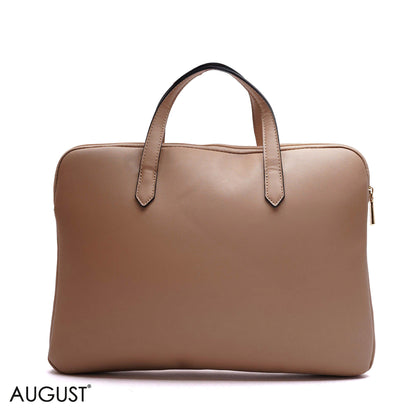 MONOGRAM LAPTOP BAG WITH LOGO WEBBING STRAP