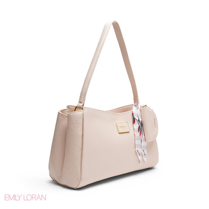 SHOULDER BAG WITH SCARF AND COIN PURSE BAG