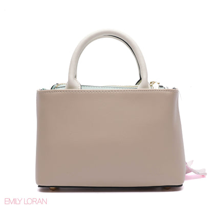 PANELLED HANDBAG WITH COIN POUCH