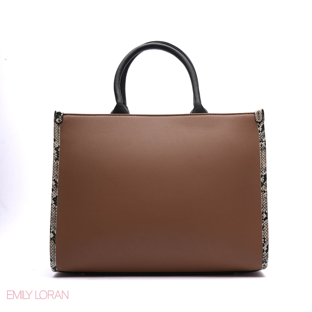 EMBOSSED LOGO TOTE BAG WITH TASSEL CHARM - LARGE